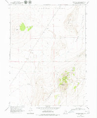 Monument Peak 1968 topographic map thumbnail