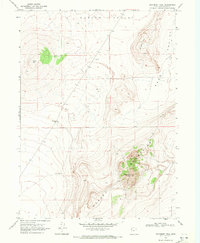 Monument Peak 1968 topographic map thumbnail