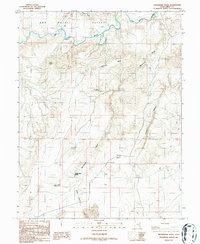 Moonshine Wash 1986 topographic map thumbnail