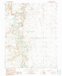 Moses Rock 1989 topographic map thumbnail