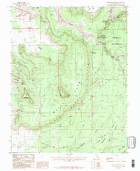 Moss Back Butte 1987 topographic map thumbnail