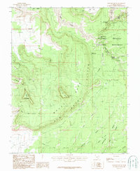 Moss Back Butte 1987 topographic map thumbnail