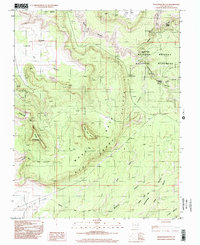Moss Back Butte 1996 topographic map thumbnail