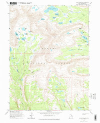 Mount Emmons 1965 topographic map thumbnail