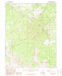 Mount Pennell 1987 topographic map thumbnail