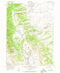 Mount Pisgah 1955 topographic map thumbnail