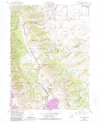Mount Pisgah 1955 topographic map thumbnail
