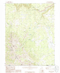 Mount Waas 1985 topographic map thumbnail
