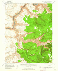 Mouth of Dark Canyon 1952 topographic map thumbnail