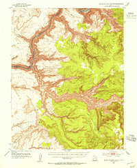 Mouth of Dark Canyon 1952 topographic map thumbnail