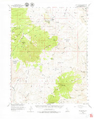 Mt Hillers 1952 topographic map thumbnail