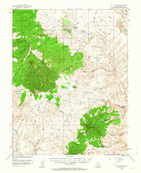 Mt Hillers 1952 topographic map thumbnail
