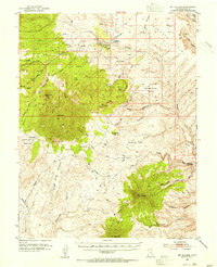 Mt Hillers 1952 topographic map thumbnail