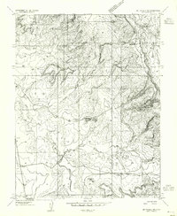 Mt Peale 3 NE 1954 topographic map thumbnail