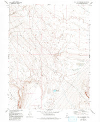 Mud Lake Reservoir 1972 topographic map thumbnail