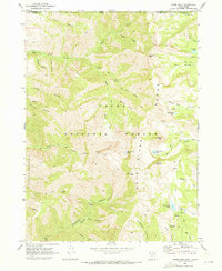 Naomi Peak 1969 topographic map thumbnail