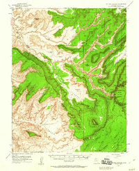 Natural Bridges 1952 topographic map thumbnail