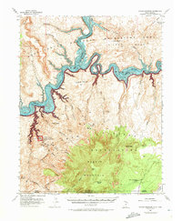 Navajo Mountain 1953 topographic map thumbnail