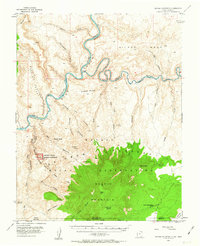 Navajo Mountain 1953 topographic map thumbnail