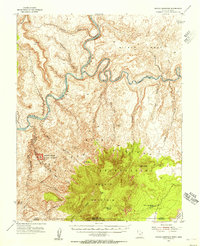 Navajo Mountain 1953 topographic map thumbnail