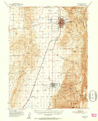 Nephi 1951 topographic map thumbnail