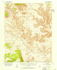Nipple Butte 1953 topographic map thumbnail