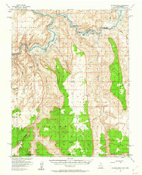 No Mans Mesa 1953 topographic map thumbnail