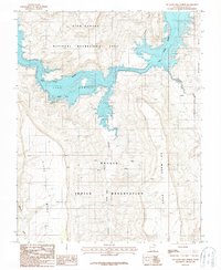 No Mans Mesa North 1987 topographic map thumbnail