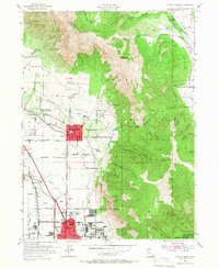 North Ogden 1955 topographic map thumbnail