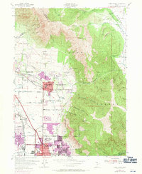 North Ogden 1955 topographic map thumbnail