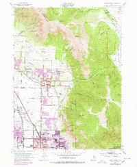 North Ogden 1955 topographic map thumbnail