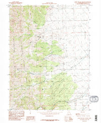 North Willow Canyon 1985 topographic map thumbnail