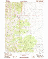 North Willow Canyon 1985 topographic map thumbnail