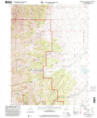 North Willow Canyon 1998 topographic map thumbnail