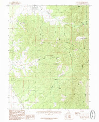Oak City South 1985 topographic map thumbnail