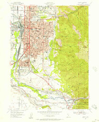 Ogden 1955 topographic map preview