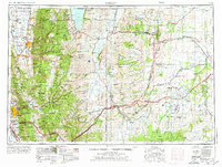 Ogden 1954 topographic map preview