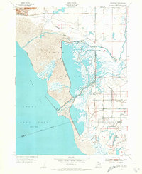 Ogden Bay 1955 topographic map thumbnail