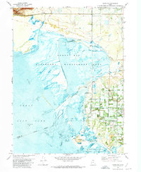 Ogden Bay 1972 topographic map thumbnail