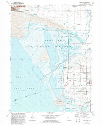Ogden Bay 1991 topographic map thumbnail
