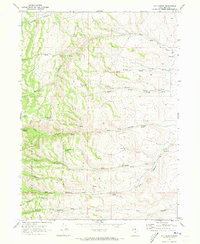 Old Canyon 1969 topographic map thumbnail