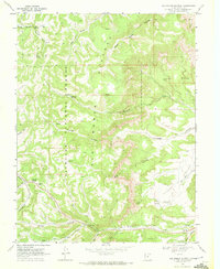 Old Woman Plateau 1968 topographic map thumbnail