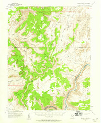 Orange Cliffs 1953 topographic map thumbnail