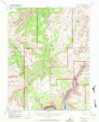 Orange Cliffs 1953 topographic map preview