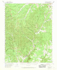 Orderville 1958 topographic map thumbnail