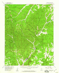 Orderville 1958 topographic map thumbnail