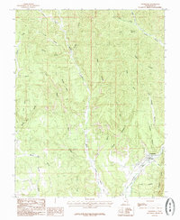 Orderville 1985 topographic map thumbnail