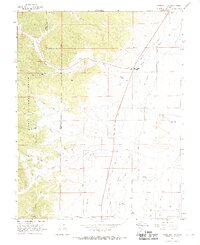 Panguitch NW 1966 topographic map thumbnail