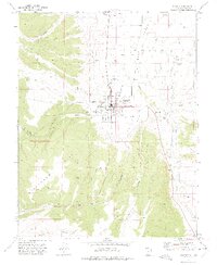 Panguitch 1971 topographic map thumbnail