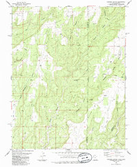 Papoose Canyon 1985 topographic map thumbnail